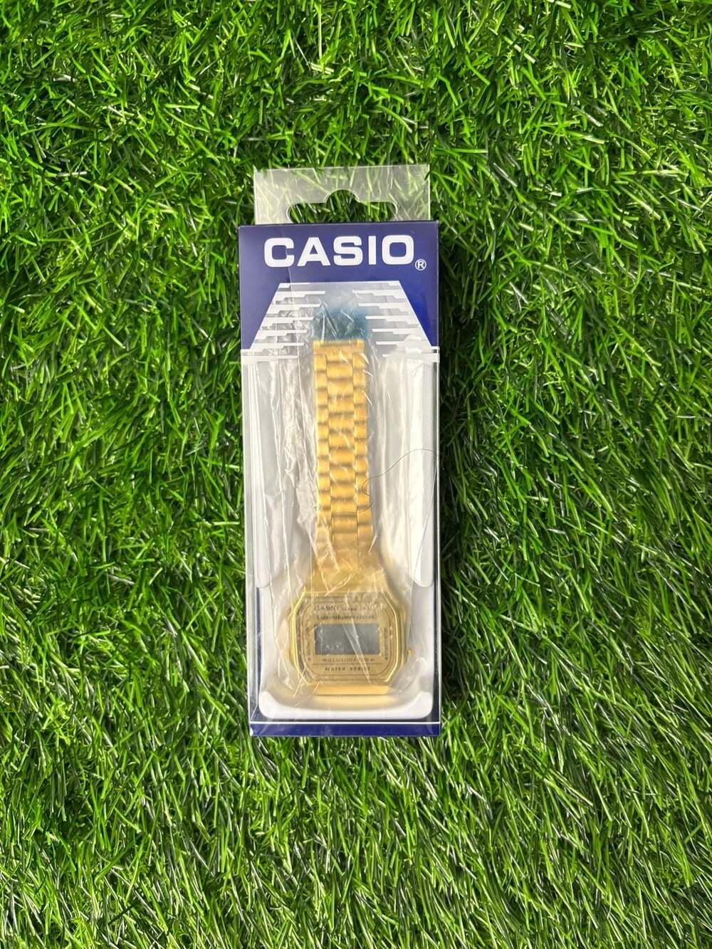 Casio Vintage A168W Gold-Tone Digital Illuminator Watch